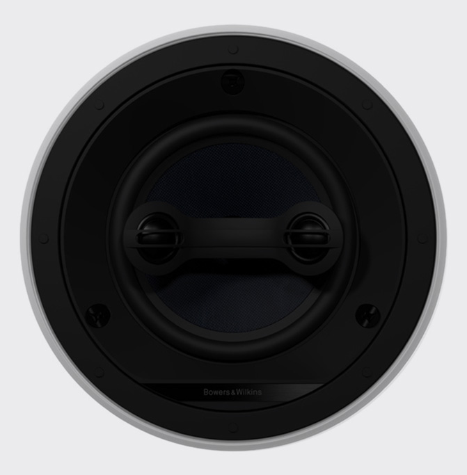 Bowers & Wilkins CCM664SR Zwart (wit front)