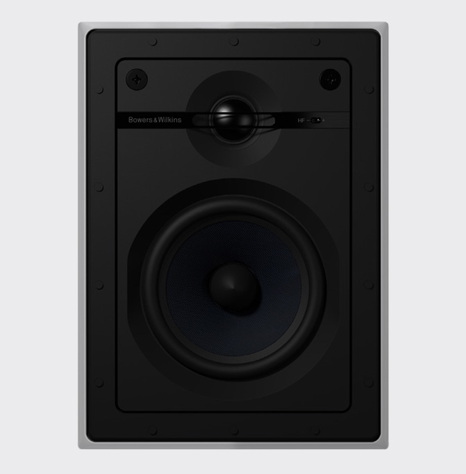 Bowers & Wilkins CWM652 Zwart (wit front) 