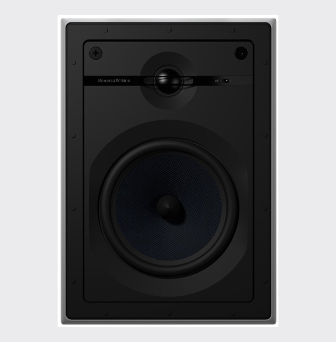 Bowers & Wilkins CWM663 Zwart (wit front)