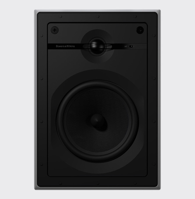 Bowers & Wilkins CWM664 Zwart (wit front) 