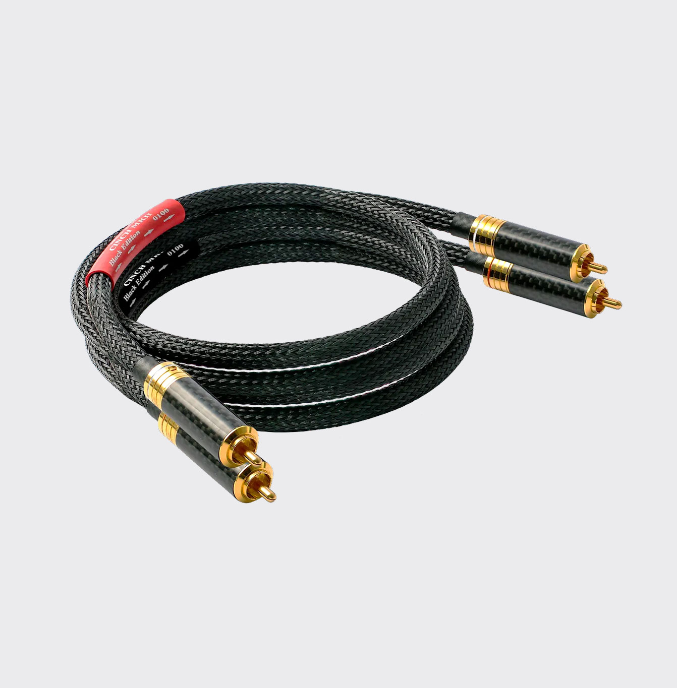 GOLDKABEL Cinch Black Edition 0.5m