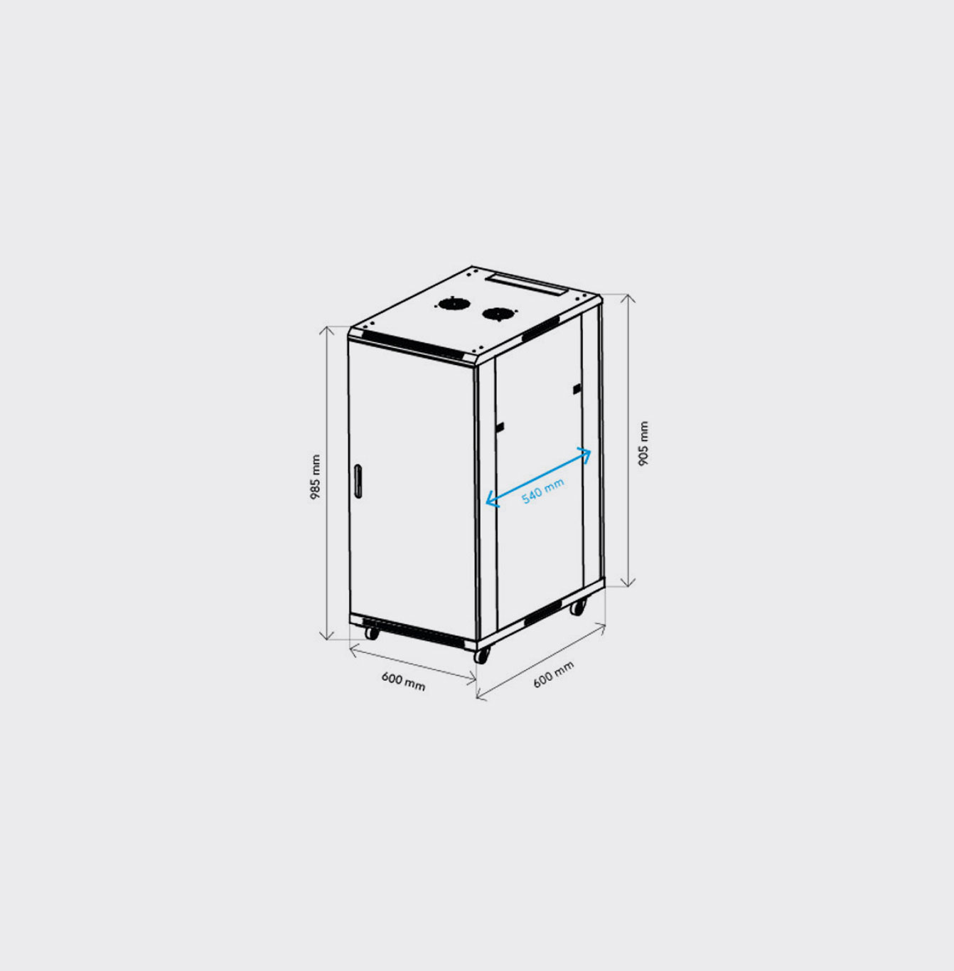 Norstone Pro Rack 18U