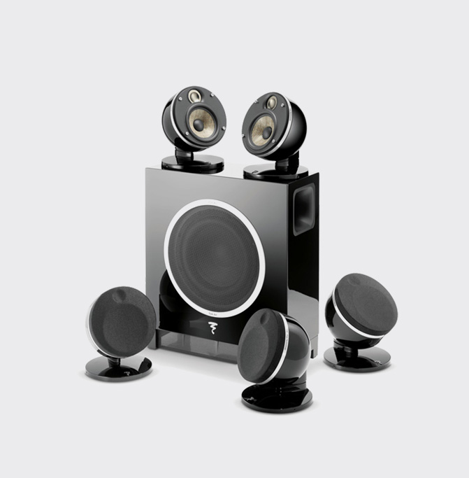 Focal Dôme Flax 5.1 + Sub Air Zwart