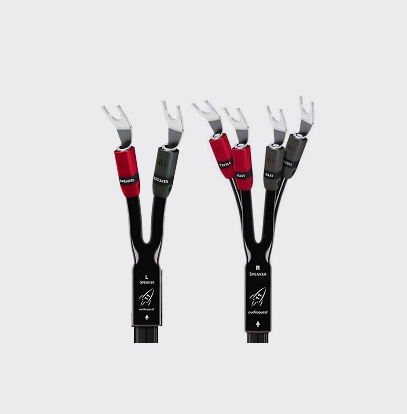 Audioquest Rocket 11 Single-BiWire 2 meter - Spade plug