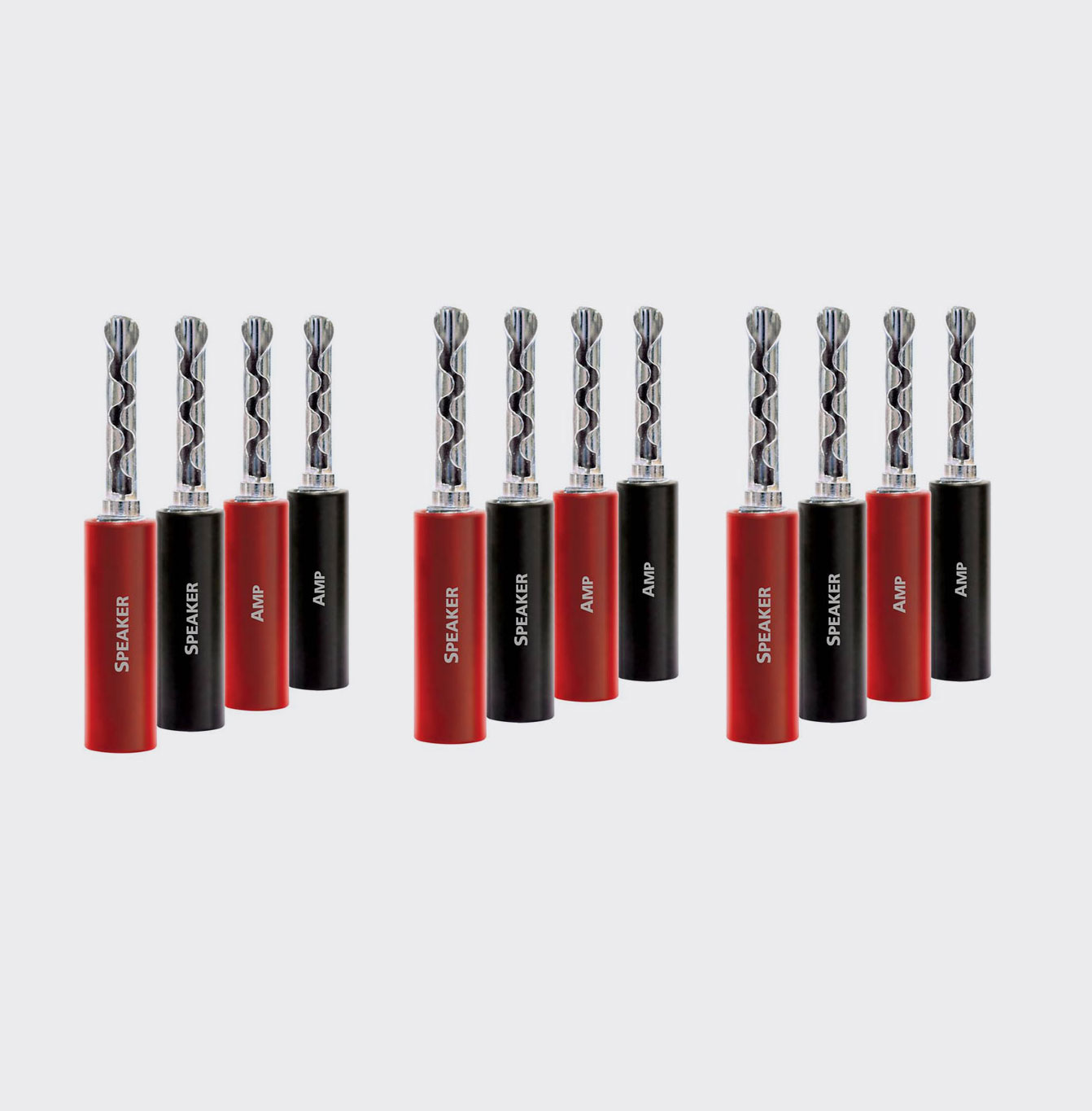 Audioquest SureGrip 100 Banana Silver 12 stuks