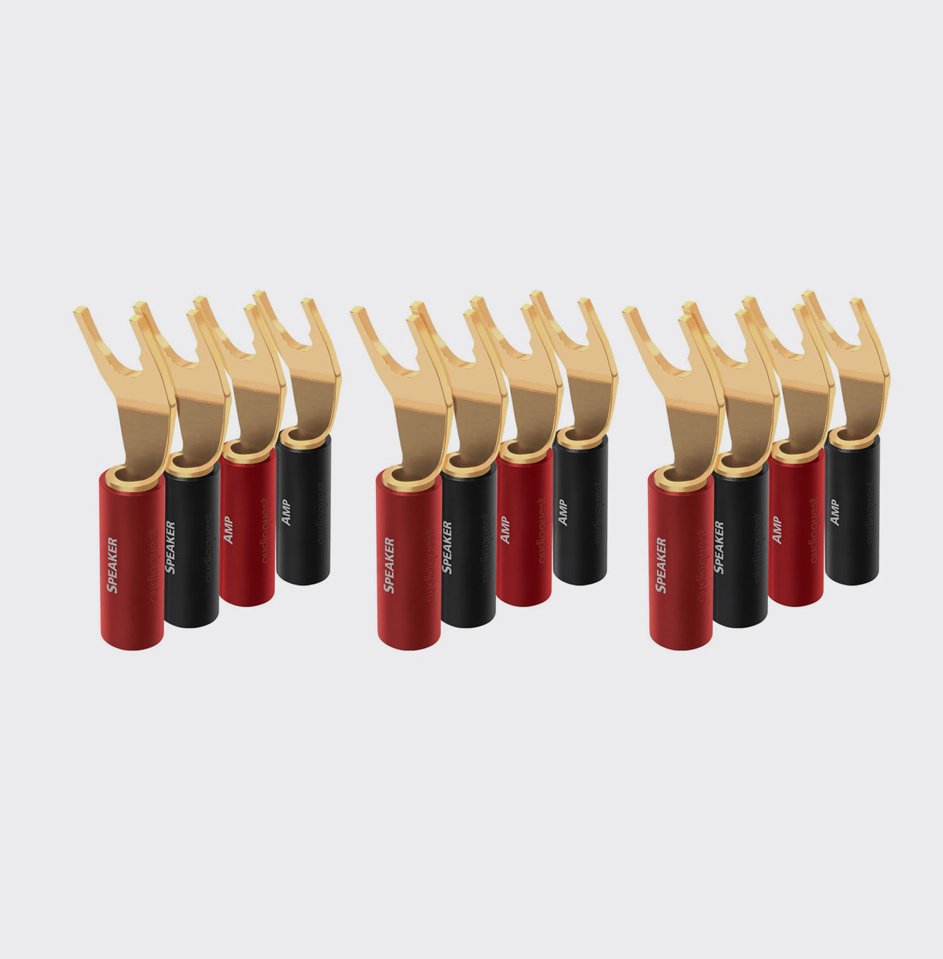 Audioquest SureGrip 100 Multi-Spade Gold 12 stuks