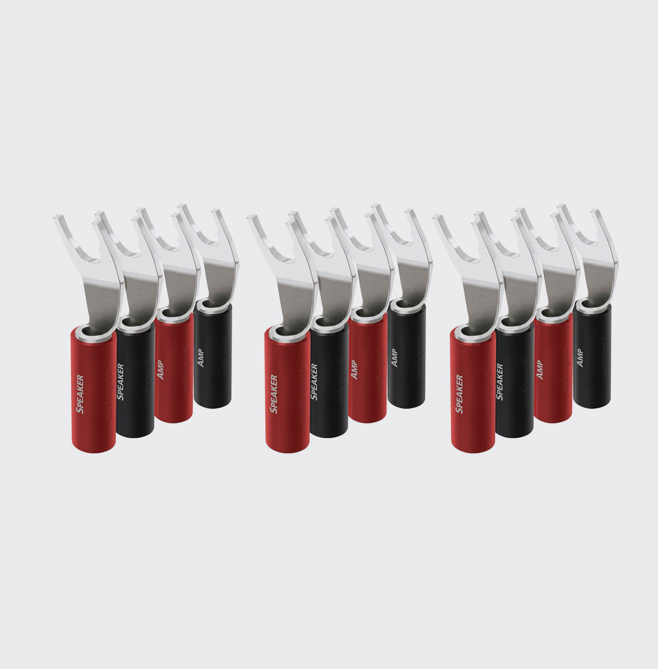 Audioquest SureGrip 100 Multi-Spade Silver 12 stuks