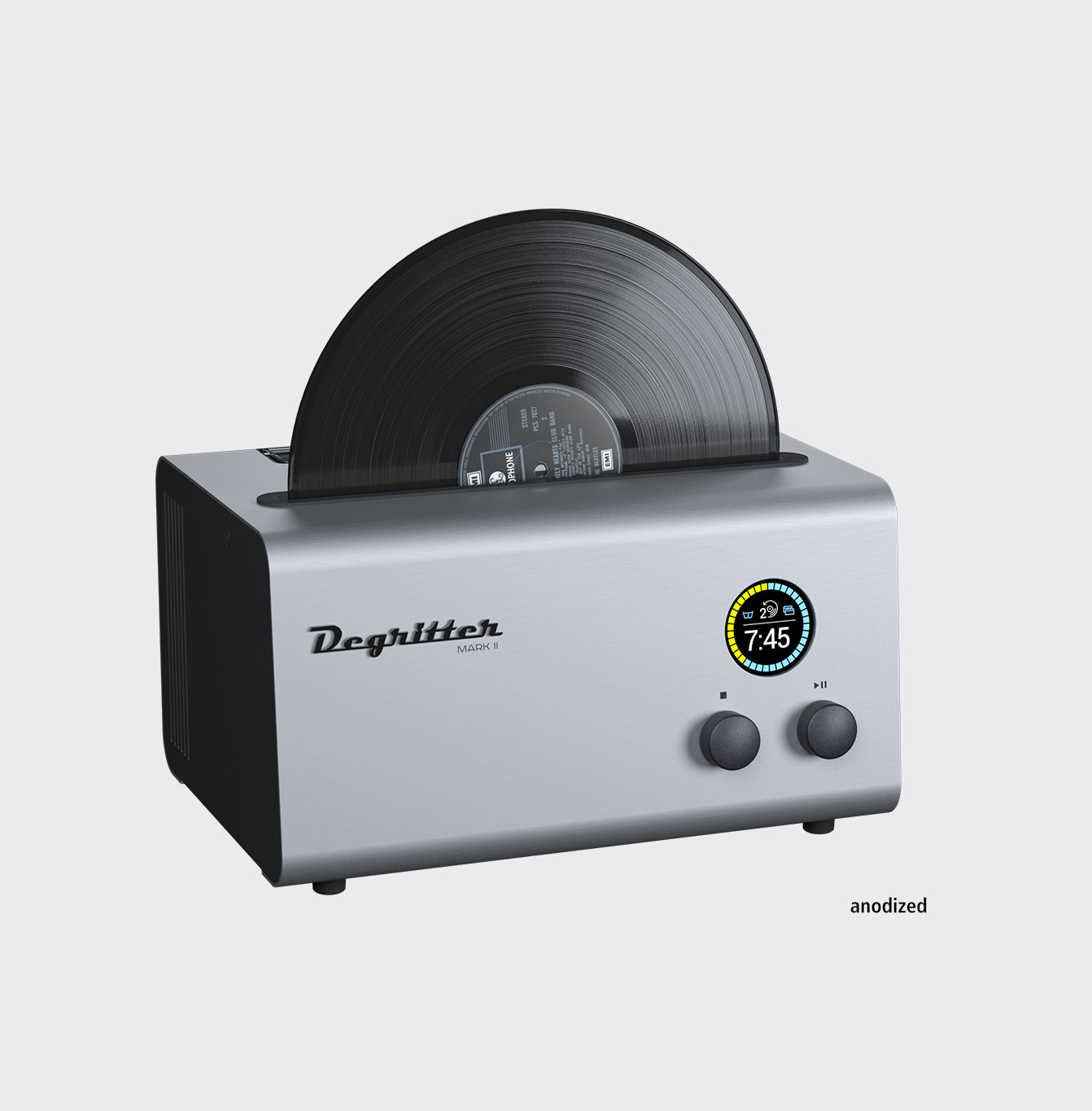 Degritter Record Cleaning Machine Mark II Anodized Silver