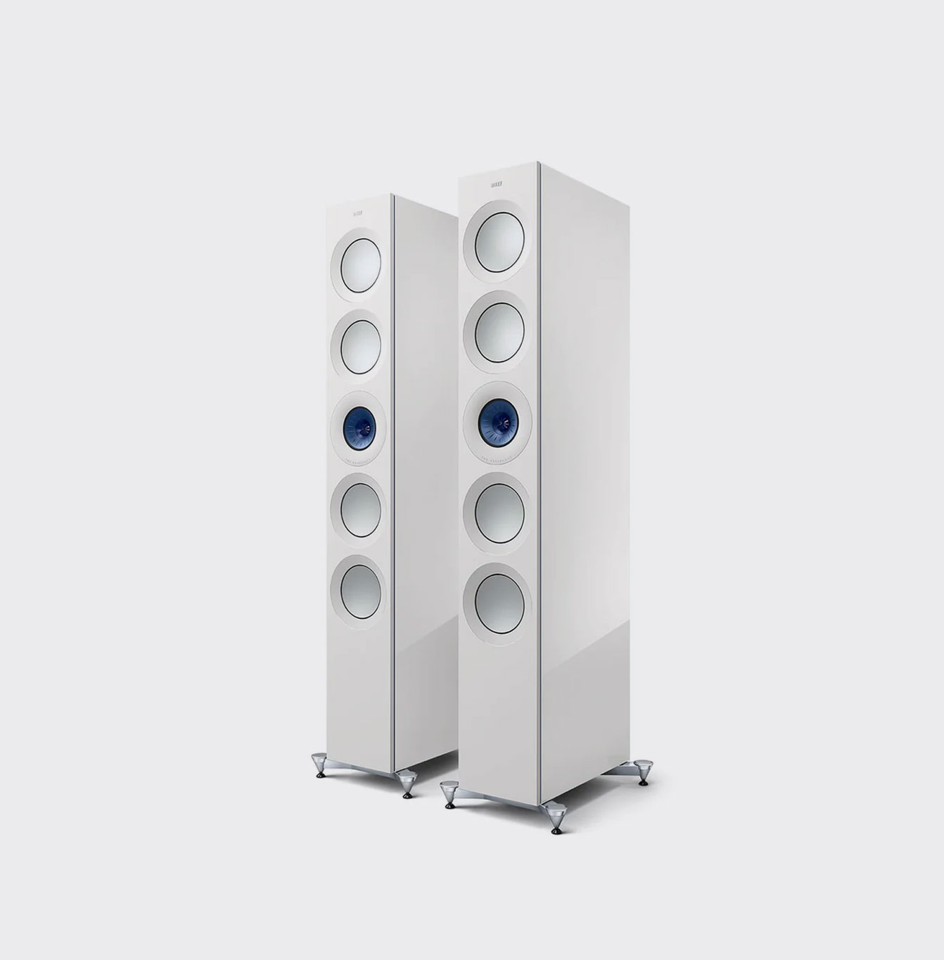 Kef Reference 5 Meta High Gloss White Blue
