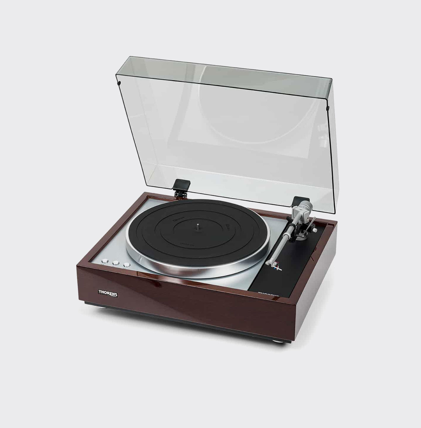 Thorens TD 1600 Hoogglans walnoot