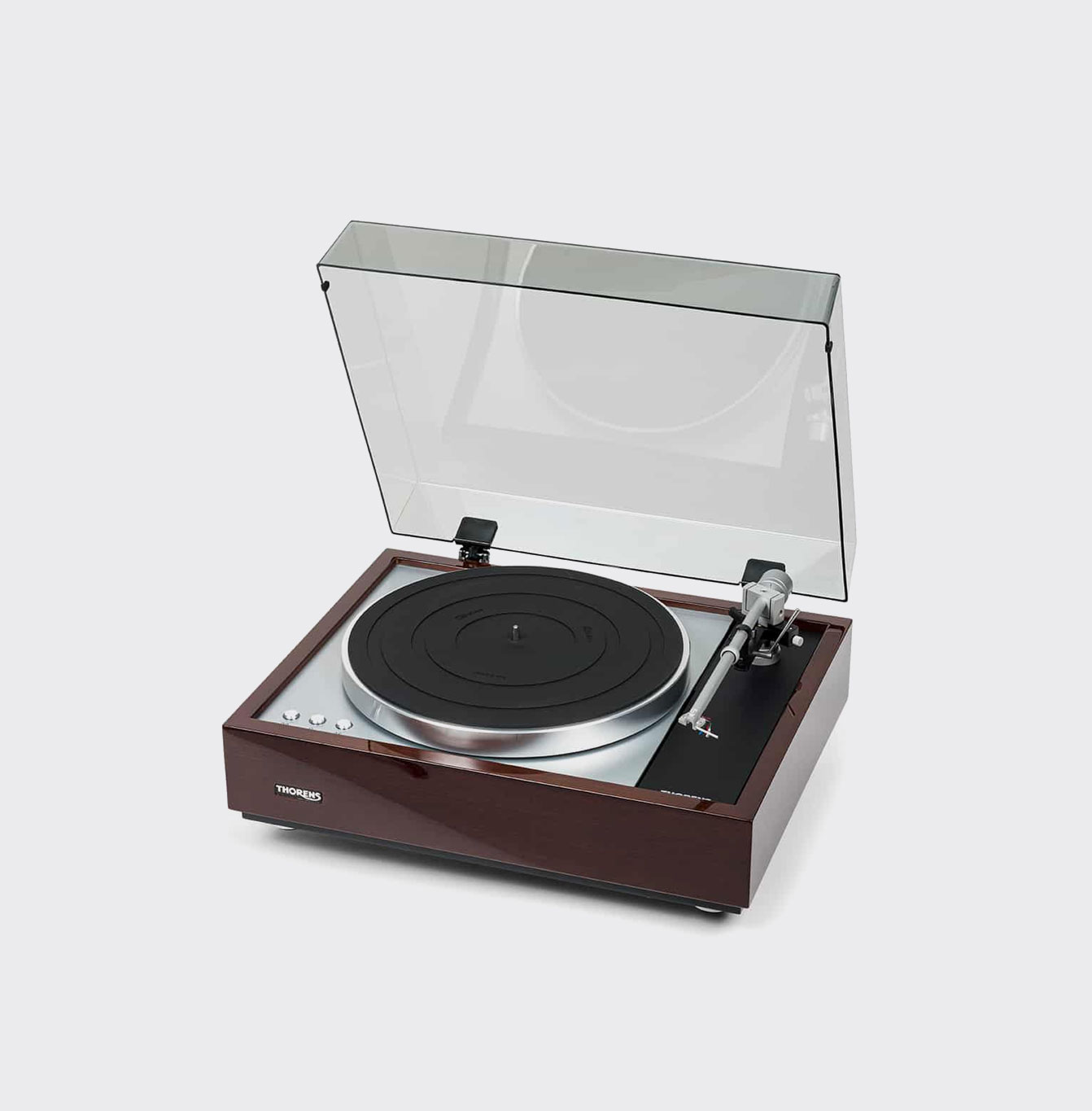 Thorens TD 1601 Hoogglans walnoot