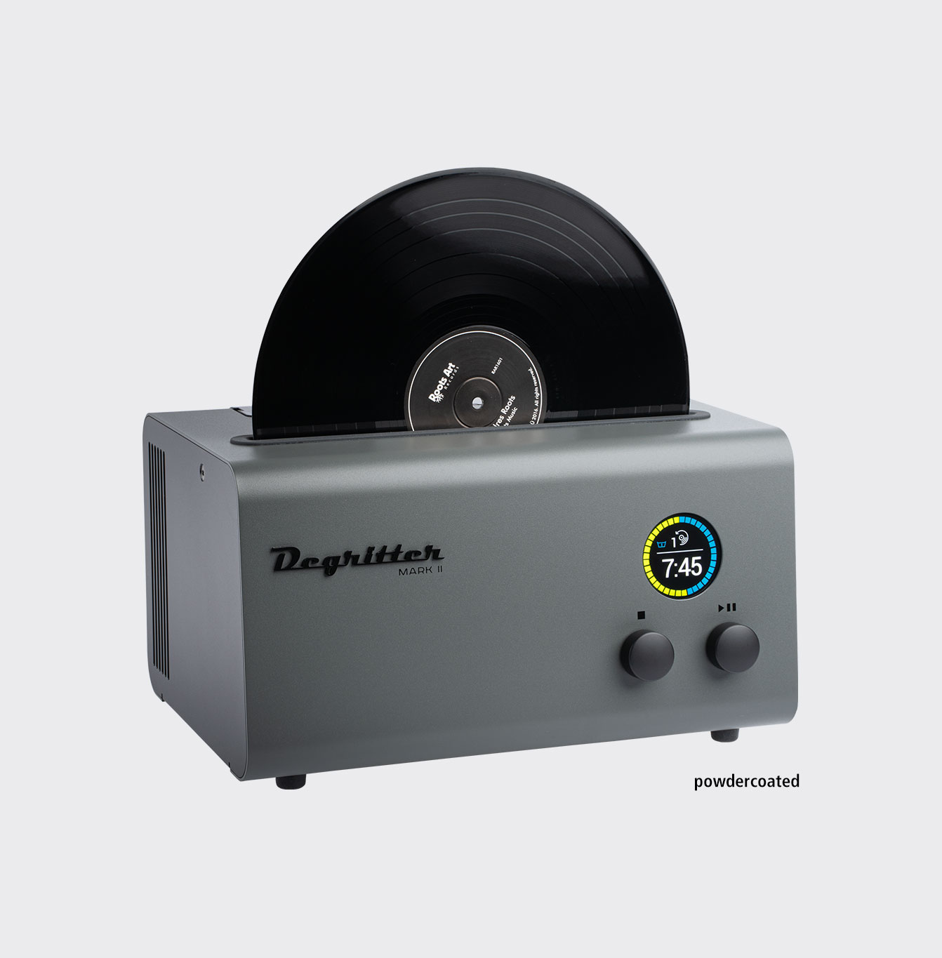 Degritter Record Cleaning Machine Mark II Powdercoated Silver