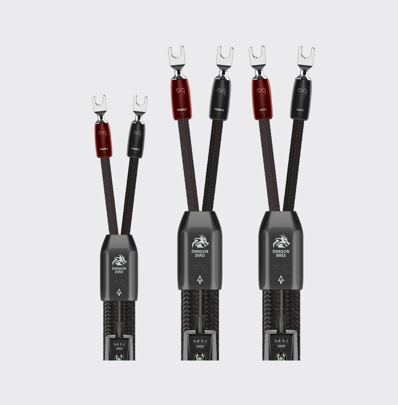 Audioquest Dragon BiWire COMBO 2 meter Multi-Spade > Multi-Spade