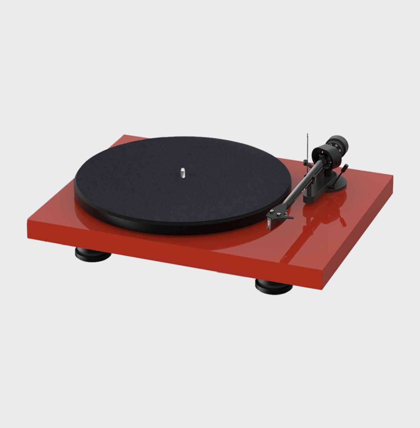Pro-Ject Debut Carbon Evo Hoogglans rood