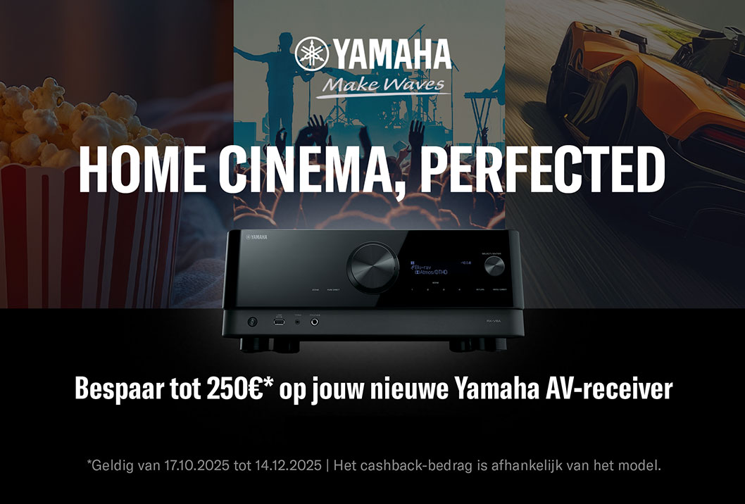 Bespaar tot €250 op jouw nieuwe Yamaha receiver