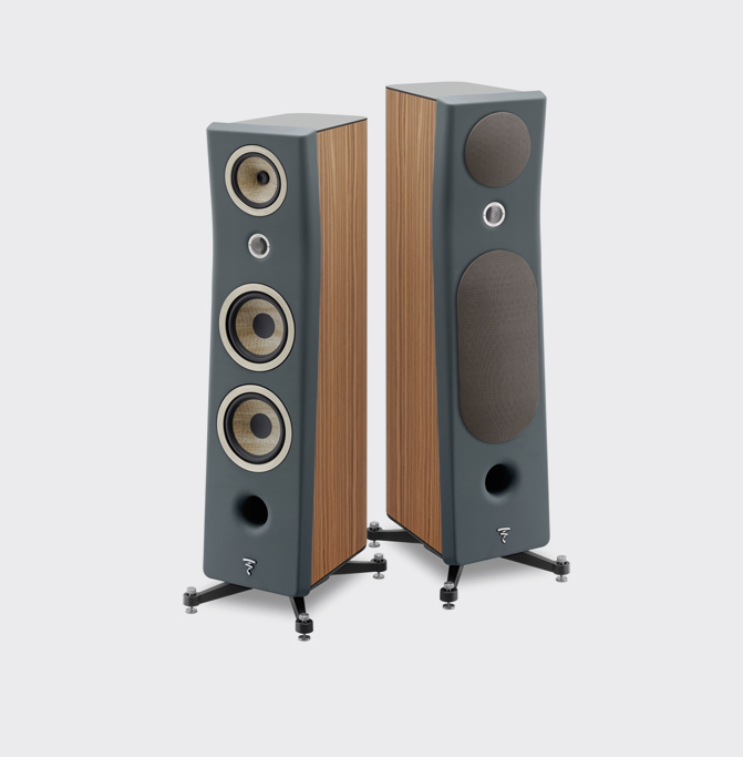 Focal Kanta N3 Mat Grijs / Walnoot